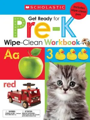 Připravte se na přípravku Wipe-Clean Pracovní sešit: [S perem Wipe Clean Pen]: Scholastic Early Learners (Wipe-Clean) - Get Ready for Pre-K Wipe-Clean Workbook: Scholastic Early Learners (Wipe-Clean) [With Wipe Clean Pen]
