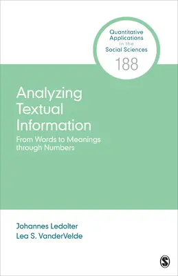 Analýza textových informací: Od slov k významům prostřednictvím čísel - Analyzing Textual Information: From Words to Meanings Through Numbers