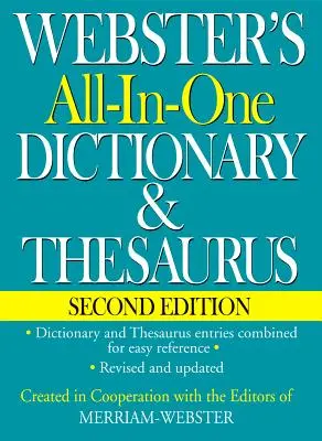 Webster's All-In-One Dictionary & Thesaurus, druhé vydání - Webster's All-In-One Dictionary & Thesaurus, Second Edition