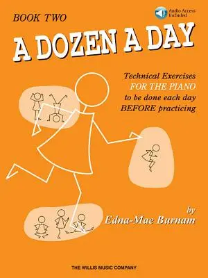 A Dozen a Day Book 2 (Tucet klavírů denně, 2. kniha) - kniha / audio - A Dozen a Day Book 2 - Book/Audio