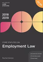 Základní zákony o pracovním právu 2018-19 - Core Statutes on Employment Law 2018-19