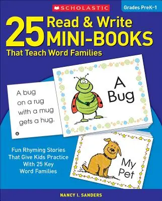25 miniknih Čti a piš: Které učí slovní čeledi - 25 Read & Write Mini-Books: That Teach Word Families