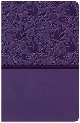 KJV Large Print Personal Size Reference Bible, Purple Leathertouch