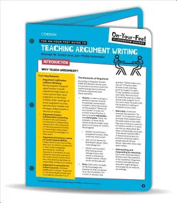 Průvodce výukou psaní argumentů na vlastní kůži - The On-Your-Feet Guide to Teaching Argument Writing