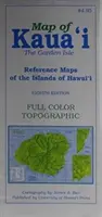 Mapa Kaua'i: Zahradní ostrov - Map of Kaua'i: The Garden Isle