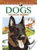 Creative Haven Psi vybarvení podle čísel Omalovánky - Creative Haven Dogs Color by Number Coloring Book