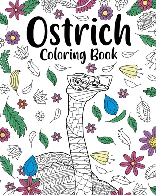 Pštrosí mandala Omalovánky - Ostrich Mandala Coloring Book