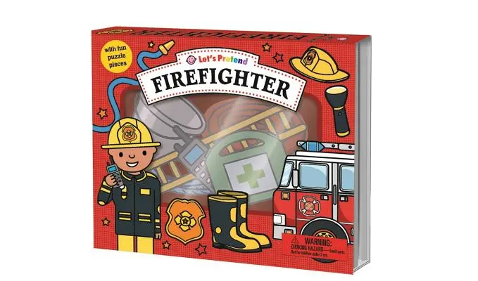 Předstírejme: Sada hasičů: Se zábavnými dílky puzzle - Let's Pretend: Firefighter Set: With Fun Puzzle Pieces