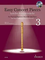 Snadné koncertní skladby, kniha 3: 21 skladeb z pěti století pro zobcovou flétnu a klavír. Včetně CD s demo nahrávkami a Play-Along: 21 Pieces fro - Easy Concert Pieces, Book 3: 21 Pieces from 5 Centuries for Descant Recorder and Piano. Includes CD with Demo and Play-Along Recordings: 21 Pieces fro