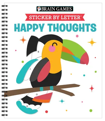 Hry na mozek - Samolepka podle písmene: Šťastné myšlenky - Brain Games - Sticker by Letter: Happy Thoughts