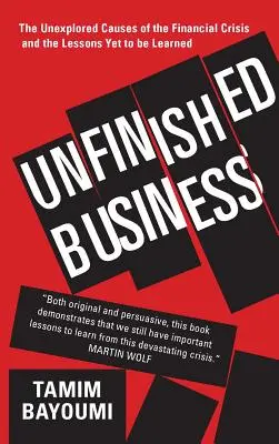 Nedokončená práce: Nevyřešené příčiny finanční krize a poučení, které si z ní ještě musíme odnést - Unfinished Business: The Unexplored Causes of the Financial Crisis and the Lessons Yet to Be Learned