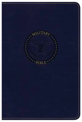 CSB Military Bible, Navy Blue Leathertouch