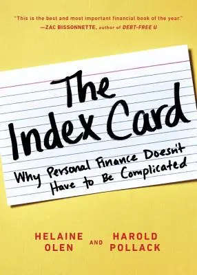 Kartotéka: Proč osobní finance nemusí být komplikované? - The Index Card: Why Personal Finance Doesn't Have to Be Complicated