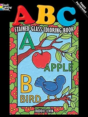 ABC vitráže Omalovánky - ABC Stained Glass Coloring Book
