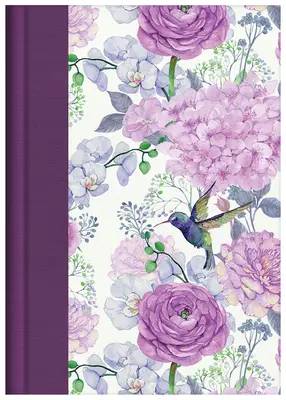 Studijní bible KJV - velký tisk [kolibřík šeřík] - KJV Study Bible - Large Print [hummingbird Lilacs]