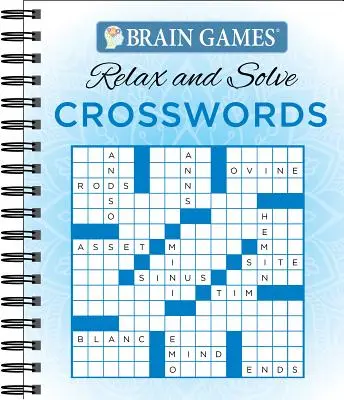 Hry na mozek - Relaxujte a řešte: Křížovky (modrá) - Brain Games - Relax and Solve: Crosswords (Blue)