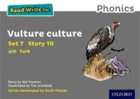 Read Write Inc. Phonics: Šedá sada 7 sešitů s příběhy 10 Supí kultura - Read Write Inc. Phonics: Grey Set 7 Storybook 10 Vulture Culture