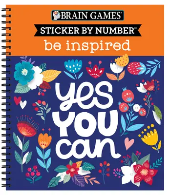 Hry na mozek - Samolepky podle čísel: Inspiruj se - 2 knihy v 1 - Brain Games - Sticker by Number: Be Inspired - 2 Books in 1
