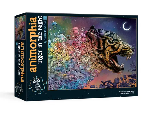Animorphia Tygr v noci Puzzle - Animorphia Tiger in the Night Puzzle