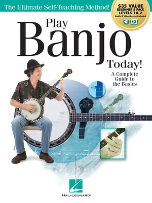 Zahrajte si na banjo ještě dnes! Balíček vše v jednom pro začátečníky: Obsahuje knihu 1, knihu 2, audio a video. - Play Banjo Today! All-In-One Beginner's Pack: Includes Book 1, Book 2, Audio & Video