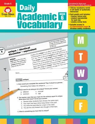 Daily Academic Vocabulary Grade 6+ [With Transparencies] Denní akademická slovní zásoba Grade 6+ [With Transparencies]. - Daily Academic Vocabulary Grade 6+ [With Transparencies]