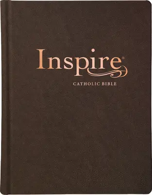 Inspire Catholic Bible NLT (kožená vazba, tmavě hnědá): Bible pro vybarvování a kreativní deník - Inspire Catholic Bible NLT (Leatherlike, Dark Brown): The Bible for Coloring & Creative Journaling