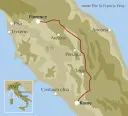 Putování po cestě svatého Františka: Z Florencie do Assisi a Říma - Trekking the Way of St Francis: From Florence to Assisi and Rome