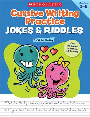 Cvičení psaní kurzivou: Vtipy a hádanky - Cursive Writing Practice: Jokes & Riddles