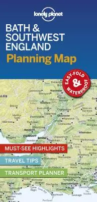 Lonely Planet Bath a jihozápadní Anglie Plánovací mapa 1 - Lonely Planet Bath & Southwest England Planning Map 1