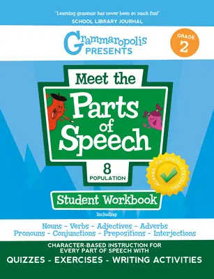 Cvičebnice částí řeči pro 2. ročník - The Parts of Speech Workbook, Grade 2