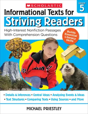 Informační texty pro náročné čtenáře: Grade 5: High-Interest Non-Fiction Passages with Comprehension Questions: Grade 5: High-Interest Non-Fiction Passages with Comprehension Questions - Informational Texts for Striving Readers: Grade 5: High-Interest Nonfiction Passages with Comprehension Questions