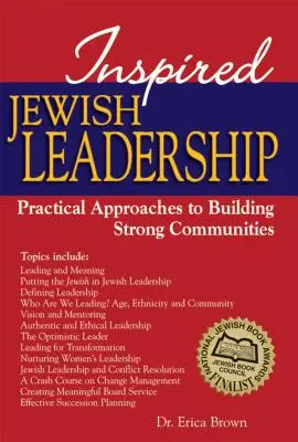 Inspirované židovské vedení: Praktické přístupy k budování silných komunit - Inspired Jewish Leadership: Practical Approaches to Building Strong Communities