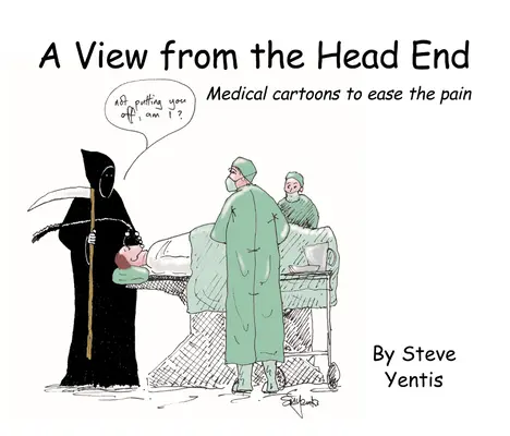 Pohled od konce hlavy: Lékařské karikatury pro zmírnění bolesti - A View from the Head End: Medical Cartoons to Ease the Pain