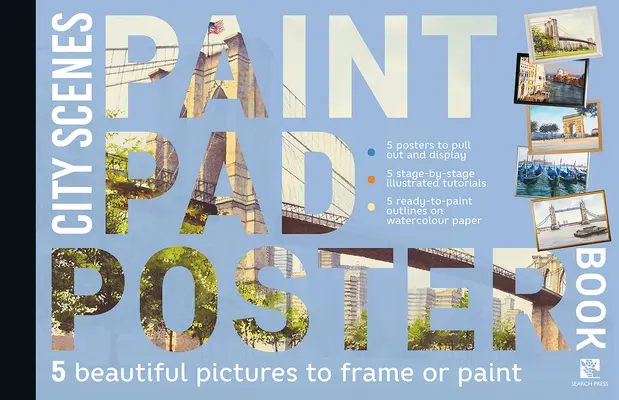Paint Pad Poster Book: Městské scenérie - Paint Pad Poster Book: City Scenes