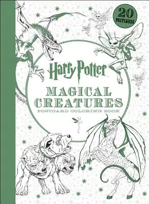 Harry Potter Kouzelná stvoření Pohlednice Omalovánky - Harry Potter Magical Creatures Postcard Coloring Book