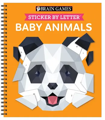 Hry na mozek - Samolepka podle písmene: Dětská zvířátka - Brain Games - Sticker by Letter: Baby Animals