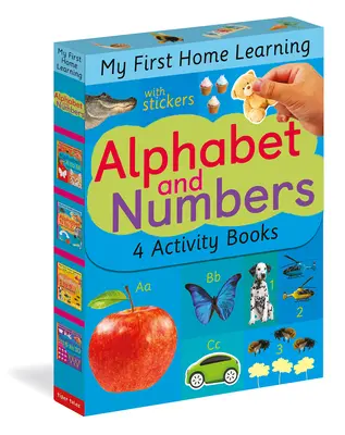 Abeceda a čísla: Abeceda A až M; Abeceda N až Z; Čísla 1 až 5; Čísla 6 až 10. - Alphabet and Numbers: Alphabet A to M; Alphabet N to Z; Numbers 1 to 5; Numbers 6 to 10