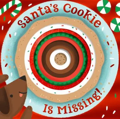 Santova sušenka chybí! (Desková kniha s vykrajovátky) - Santa's Cookie Is Missing! (Board Book with Die-Cut Reveals)