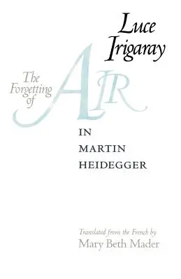 Zapomínání vzduchu u Martina Heideggera - The Forgetting of Air in Martin Heidegger
