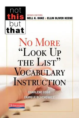 Už žádné vyhledávání v seznamu Výuka slovní zásoby - No More Look Up the List Vocabulary Instruction