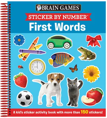 První slova (od 3 do 6 let): Dětská knížka s více než 150 samolepkami! - Brain Games - Sticker by Number: First Words (Ages 3 to 6): A Kid's Sticker Activity Book with More Than 150 Stickers!