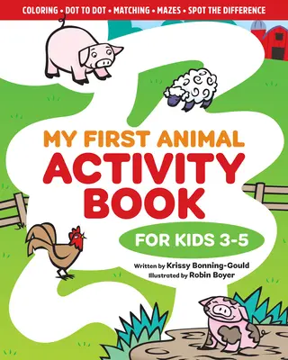Moje první kniha aktivit o zvířatech: Pro děti od 3 do 5 let - My First Animal Activity Book: For Kids 3-5