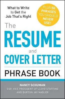 Kniha frází k životopisu a motivačnímu dopisu - The Resume and Cover Letter Phrase Book