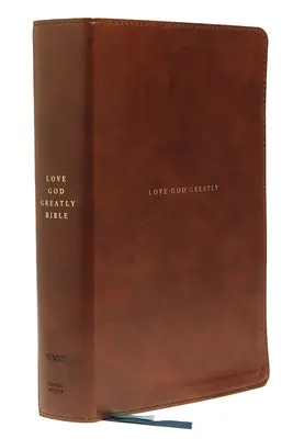 Net, Love God Greatly Bible, Leathersoft, Brown, Comfort Print: Bible svatá, černá, brožovaná, černá - Net, Love God Greatly Bible, Leathersoft, Brown, Comfort Print: Holy Bible