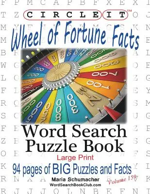Zakroužkujte to, Kolo štěstí - fakta, Hledání slov, Puzzle Book - Circle It, Wheel of Fortune Facts, Word Search, Puzzle Book