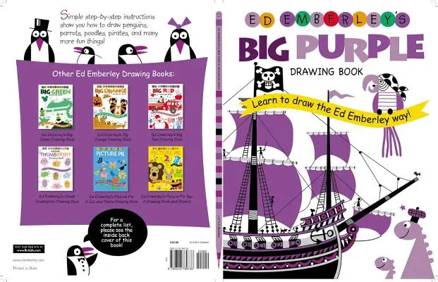 Velká fialová kniha kreseb Eda Emberleyho - Ed Emberley's Big Purple Drawing Book