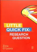 Výzkumná otázka: Malá rychlá oprava - Research Question: Little Quick Fix
