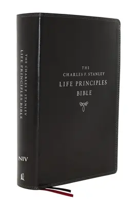 Niv, Charles F. Stanley Life Principles Bible, 2. vydání, Leathersoft, černá, Comfort Print: Bible svatá, nová mezinárodní verze - Niv, Charles F. Stanley Life Principles Bible, 2nd Edition, Leathersoft, Black, Comfort Print: Holy Bible, New International Version