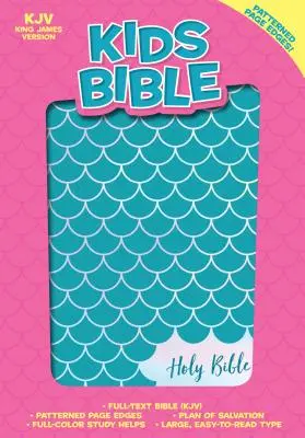 Bible KJV pro děti, Aqua Leathertouch - KJV Kids Bible, Aqua Leathertouch
