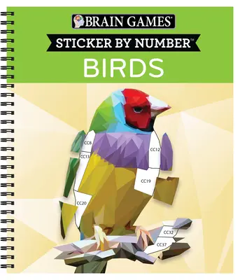 Hry na mozek - Samolepky podle čísel: Ptáci (42 obrázků k nalepení) - Brain Games - Sticker by Number: Birds (42 Images to Sticker)